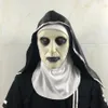 Retail Halloween Nunna Skräckmask Cosplay Valak Scary Latex Masks Full Face Hjälm Demon Halloween Party Costume Props Gift