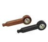New Mini Wood Pipe Portable Metal Filtration Straight-pole Small Pipe