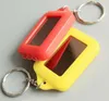 Sol Power LED Key Chain Night 3 LED ficklampa med laddningsbart batteri Mini Keychain Multi-Färg ficklampor 2019