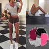 pantalones cortos de yoga de algodón para mujer