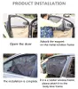 Magnetische auto zonnescherm gordijn UV-bescherming auto gordijn auto raam zonnescherm kant raam mesh zonneklep zomer bescherming raam film HHA163