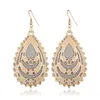 Water Droplet Earrings Women Jewelry Charm Gift Bohemia Style Shiny Pendent Earring For Wedding Party Dangle Eardrop