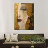 Wall Art Golden Tears Oil Paintings Reproductie Gustav Klimt Woman in Gold Beautiful Artwork for Living Room Slaapkamer Decor Handgemaakte Hoge kwaliteit Large