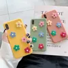Cute 3D Flowers Phone Cases For iPhone XR XS Max 6 6S 7 8 Plus X Soft TPU Full Body Floral Back Cover Coque Capa Gift