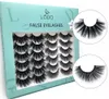 Free Shipping ePacket 12 Pairs False Eyelashes Natural Long Thick Soft Winged Lashes Makeup for Eyes Handmade with Packaging Boxes 56699