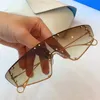 New fashion avantgarde sunglasses FENTY special cat eye frame protection square goggles connection lens top quality5843339