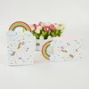 Unicorn Gift Bags Party Supplies Wedding Favor Candy Bag Paper Giffs Förpackning Väskor Påsar för Party Decor Wrapping Supplies