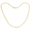 24K Goud Platina Vergulde Kettingen 4.5mm Mannen NK Links Figaro Ketting Chokers Vintage sieraden 20 inch 50cm