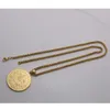 ZKD Islam Arabische Münze Gold Farbe Türkei Münzen Anhänger Halskette muslimischen Osmanischen Münzen Schmuck251H6528992