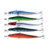 NEWUP 5 pz 12 cm 10g Qualità Minnow Pescaria Fishing Lure 3D Eye Bass Topwater Esca dura wobblers crankbait Per attrezzatura da pesca