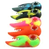 3.7 '' Crab Claws Mini Tubi manuali Pipa ad acqua Bong in silicone unico Bong per piattaforme petrolifere portatile