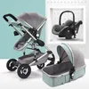 Kinderwagen Marke Designer 3 Großhandel in 1 faltbarer Kinderwagen Leichter tragbarer Reisekinderwagen Kinderwagen Smart Soft High-End-Anzug