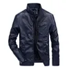 QNPQYX 2019 New Men's Leather Jackets Stand Collar PU Coat Fashion Male Motorcycle Leather Jacket Casual Fit Mens Brand Clothing G065