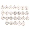 26pcs / lot 12 15mm Nouvelle Arrivée Émail A-Z Alphabet Lettre Initiale Charmes Pendentif À La Main Pour Bracelet À Bricoler Soi-Même Fabrication De Bijoux 268K