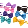 Pet Tie Dog Tie Collar Flower Accessories Decoration Supplies Pure Color Bowknot Necktie Dog Grooming Tools RRA2081