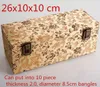 10スロットの贅沢な手作り中国の木製の箱のための木製の箱のための箱の絹の生地の装飾的な宝石包装箱26x10x10cm
