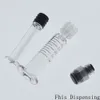 New Luer Lock Syringe with 25G Tip Head 1ml (Gray Piston) Injector for Thick Co2 Oil Cartridges Tank Clear Color Cigarettes Atomizers