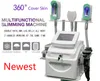 360 Cryolipolyss Cool Body Sculpting Machines RF 40K Body Cavitation with 360 Metal Handtag för kroppsarm och dubbel hakbantning CE