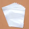 Zippper Clear + White Pearl Imballaggio in plastica Zip Pacchetti al dettaglio Cerniera Poly OPP Confezione in PVC per scatole borsa per cavi accessori per telefoni