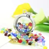 30mm Round magnetic glass floating charm locket Zinc Alloy (chains included for free) LSFL02