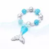 Neueste Design Mode Meerjungfrau Schwanz Kind Armband Schöne Farbe Schwanz Charme Kind Armband Kinder Mädchen Armband Schmuck