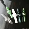 Zubehör für Glasbongs mit farbiger Abdeckung, Glaspfeifen, bunte Mini-Mehrfarben-Handpfeifen, beste Löffelglaspfeife