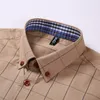Sergio K Camisa varumärke män kläder smal passande långärmad skjorta pläd bomull casual social plus storlek 5xl herrskjortor