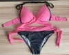 Yicn 2020 Seksi Bikini Kadın Mayo Yukarı Mayo Criss Cross Bandage Halter Bikini Set Plaj Maması Takım Yüzme Giyim