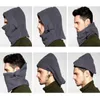 2018 Brand New Warm Winter Women Men Hooded Balaclava Hat Windproof Fleece Hat Unisex Solid Ski Face Mask Cap for Cold Weather2836010
