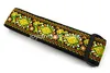 Niko Vintage Flowers Stripes Acoustic Electric Guitar Strap Woven Embroidery Tyger Leather Ends Strap 4023945