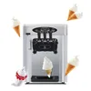 Commercial Soft Serve Ice Cream Making Machine Three Flavors For Cold Drink Shops Restaurants Desktop Yogurt Ice Cream Vending Machine 220V 110V