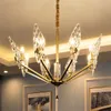 2020 nuove lampade in vetro villa luce lampadari di cristallo di lusso soggiorno camera da letto moderna atmosfera minimalista lampadario illuminazione a sospensione Lam