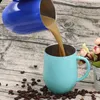 Kol Çift Duvar Paslanmaz Çelik Vauum İzoleli Bardaklar Coffee Mug ile 12oz Yumurta Mug Şarap Gözlük Şarap Tumbler