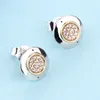 CZ Diamond Pave Disc Stud Brincho