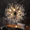 Lustres de pissenlit modernes feu d'artifice Led Vintage lustre en fer forgé île pendentif éclairage plafonnier pour chambre salle à manger