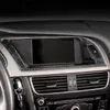 Adesivo in fibra di carbonio per Audi A4 B8 A5 Cambio auto Aria condizionata Pannello CD Porta bracciolo Luce di lettura Copertura Trim Car Styling A216y