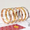 Luxury Full Diamond Bracelet 3 Rows Women Men Couple Bracelets Cuff Bangles Fashion Screw Jewelry For Lover With Velvet Bag