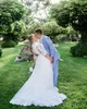 Bonito Plus Size Applique Vestidos de Casamento A Linha de Tule de Renda Sheer Corpete Mariage Árabe Longo De Noiva Vestido De Baile Para A Noiva robe de mariée