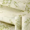 Papel de parede Wallpaper American Style Flower Vintage 3d rústica para paredes não-tecido papel de parede para o papel floral verde Sala