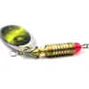 HENGJIA 180pcs/lot Metal Spinner Spoon fishing lure 7cm 8.8g Artificial Hard bait with Treble hook 4#hook