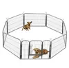 Praktischer HEIßER VERKAUF 32" Laufstall für Hunde und Haustiere, robuster Metall-Übungszaun Hammigrid 8 Panel