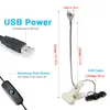 USB-Power-Clip-Halterung, LED-Buchleuchte, Schreibtischlampe, flexibel, mit USB-Anschluss, 1 W Leselampe, 360 ° freie Biegebeleuchtung für Arbeitszimmer