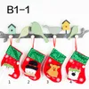 Christmas Stockings Gifts Snowman Elk Santa Claus Stocking Bags Hotel Restaurant Cutlery Bag Christmas Tree Hanging Ornament Home Party Dec