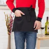 Saingace Waist Short Apron Elsレストランカフェウェイターとウェイトレスユニフォーム新しいキッチンレストランワークソリッドエプロン457986041