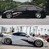 2 pièces paire bricolage requin bouche dent dents PVC voiture autocollant Cool décalcomanies étanche Auto bateau décoration Stickers301K