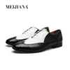 Meijiana Moda para hombre zapatos formales de cuero cómodo negro ltalian hombres zapatos