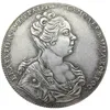 1726 Ryssland 1 Ruble silverpläterade dekorativa kopia mynt