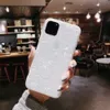 Glossy Marble Case For iphone 11 11Pro 11Pro Max Bling Conch Shell Epoxy Silicone Glitter Soft TPU Cover for iphone X XS MAX