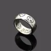 316L titanium stalen sieraden G brief gegraveerd voor liefde paar ring brede en smalle versie mannen en vrouwen ring4754119