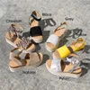 Donge Wedges Scarpe Femme Pagning Buttom Platform Sandals Sandals Plus Summer Scarpe Flip Flop Chaussures1689038